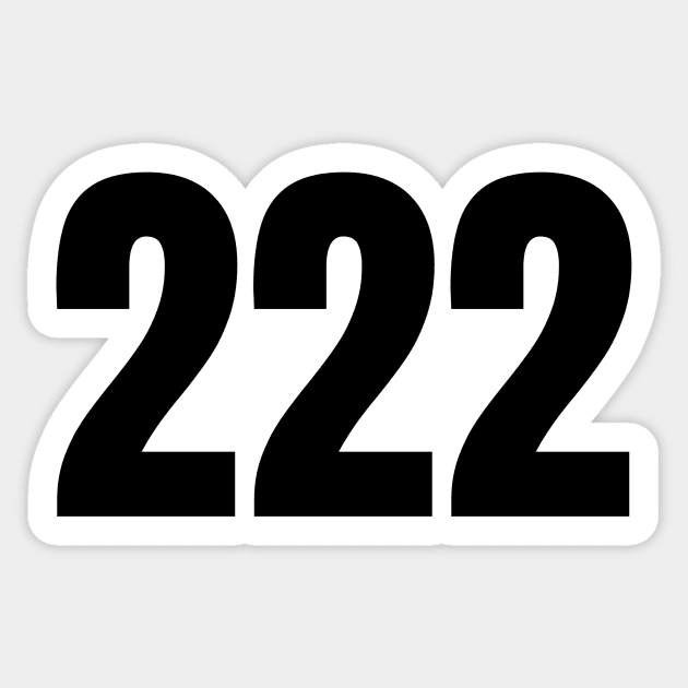 222 Sticker by Jitesh Kundra